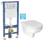 GEBERIT DuofixBasic bez tlačítka + WC JIKA LYRA PLUS RIMLESS + SEDÁTKO DURAPLAST 458.103.00.2 X LY1
