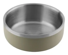 Huhubamboo Miska nerez šedá s dvojitou stěnou 2200 ml / Miska pro psy / Nerezová (356130)