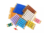 Moyo Montessori Moyo Montessori Perlové čtverce (barevné)