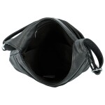 Moderní dámská koženková crossbody kabelka Sylvie, černá