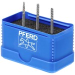 PFERD 21214183 frézovací kolík tvrdokov Špičatý kužel Délka 41 mm Vnější Ø 3 mm Pracovní délka 11 mm Ø hřídele 3 mm 1 ks