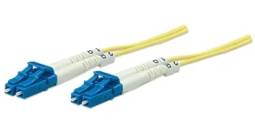 Intellinet žlutá / Optický kabel / LC/LC / Singlemode OS2 / Duplex / 2 m (750004)
