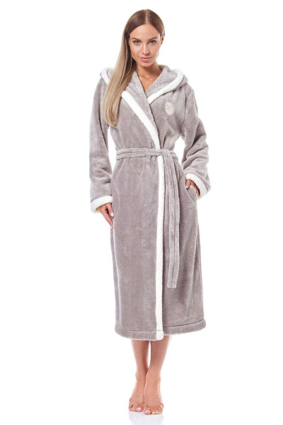 Dámský župan 9133 beige - L&L béžová XXL