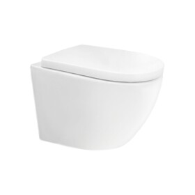 Mereo WC závěsné kapotované, Smart Flush RIMLESS, 490x370x360, keramické, vč. sedátka CSS115SN VSD82T2