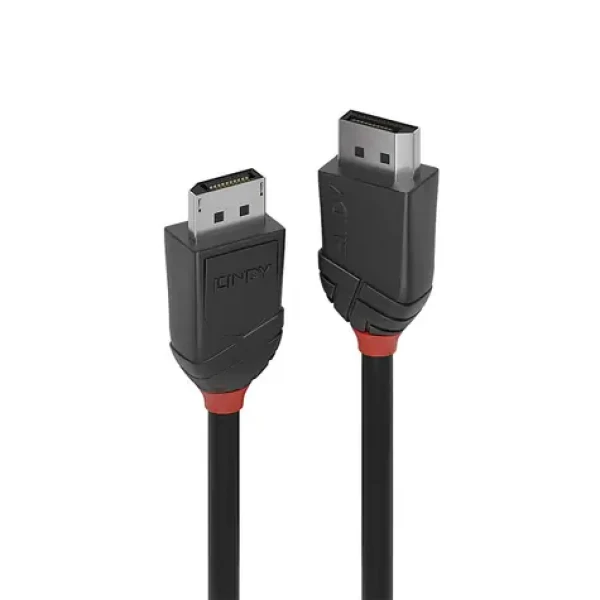 Lindy Black Line / Přípojný kabel / DisplayPort 1.2 / 1 m / 4096 x 2160 (36491)