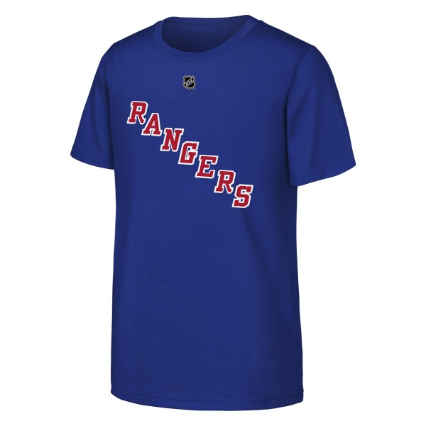 Outerstuff Dětské tričko Igor Shesterkin #31 New York Rangers NHL Flat Name & Number Short Sleeve Cotton Velikost: Dětské S (122 – 134)