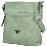 Trendy dámská koženková crossbody kabelka Skyler, zelená