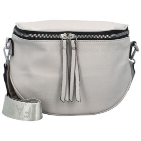 Módní dámská koženková ledvinka/crossbody Andrés, šedá