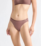 Dámské kalhotky GO Daily Cotton Mini 3P - BROWN - hnědé 1141 - SLOGGI BROWN S