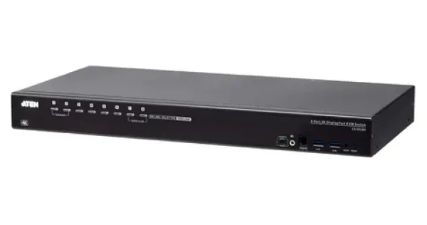 ATEN 8-Port USB True 4K / KVM switch / 8x DisplayPort / 4K 4096×2160 / USB (CS19208-AT-G)