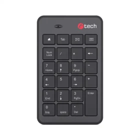 C-TECH KBN-02W bezdrátová numerická klávesnice černá (8954125015772)