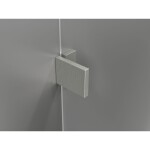 MEXEN/S - Lunar L vanová zástěna FIX 70 x 150, transparent, nikl kartáčovaný 897L-070-000-97-00