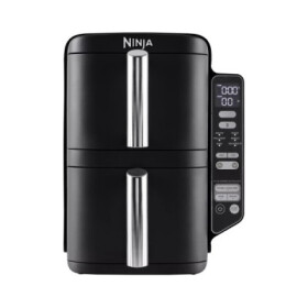 Ninja SL300EU Double Stack horkovzdušná fritéza, 7,6l, černá, 6 funkcí, stohovatelné zásuvky, nepřilnavé