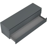 MEXEN/S - Orio koupelnová skříňka pod umyvadlo 160 cm s deskou, 2 zásuvky, grafit mat 91A10-16047-2-BFFC66