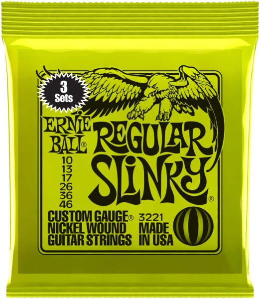 Ernie Ball 3221 Nickel Wound Regular Slinky 3 Pack