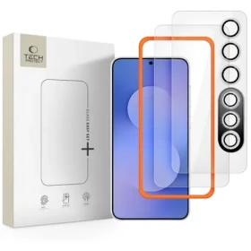 Tech-Protect Easy Set+ transparentní / Ochranné sklo / Samsung Galaxy S25 FE / 3 ks