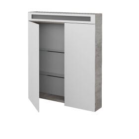 Dřevojas - Dvoudveřová galerka AIR GA2NOE 70 - D01 Beton 134884