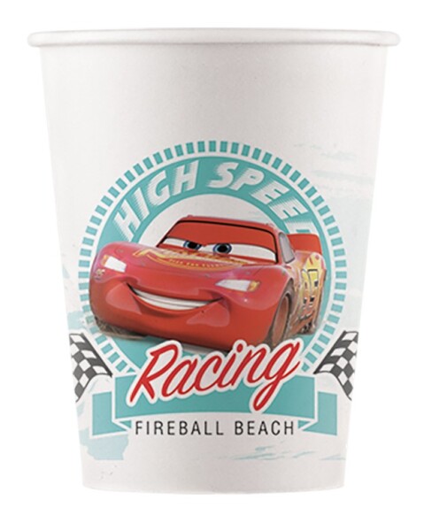 Cars papírové kelímky 8 ks 200 ml Procos Cars papírové kelímky 8 ks 200 ml Procos