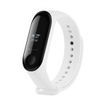 FIXED Silikonový řemínek Silicone Strap pro Xiaomi Mi Band 3/4 bílý (FIXSSTB-1414-WH)