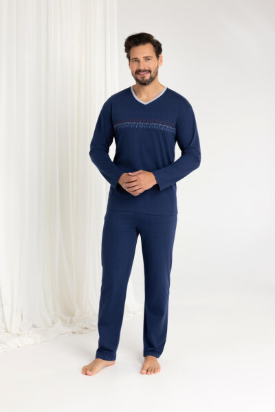 PÁNSKÉ PYŽAMO 485 J/25 tmavě modrá M