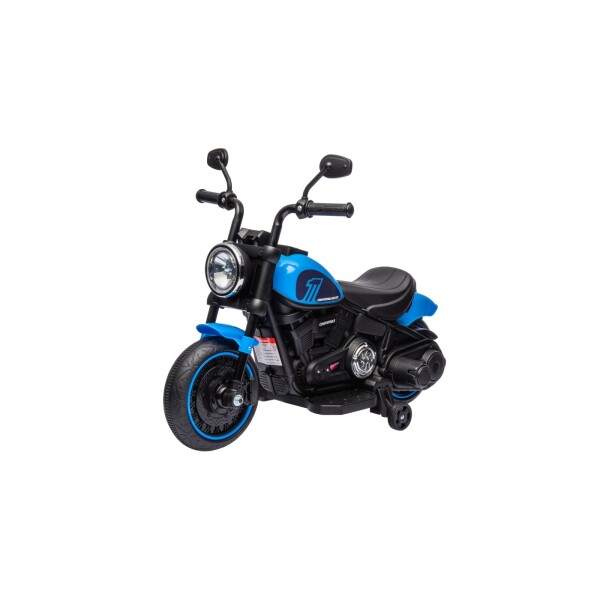 Mamido Dětská elektrická motorka Chopper Faster modrá
