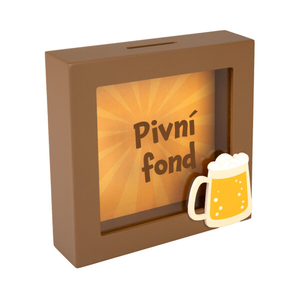 3D pokladnička v rámečku - Pivní fond - Albi