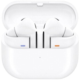 Samsung Buds3 Pro sluchátka On Ear Bluetooth® stereo bílá Potlačení hluku Nabíjecí pouzdro, odolná vůči vodě Hi-Fi