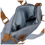 Stylová textilní kabelka na rameno Sofie, modrá