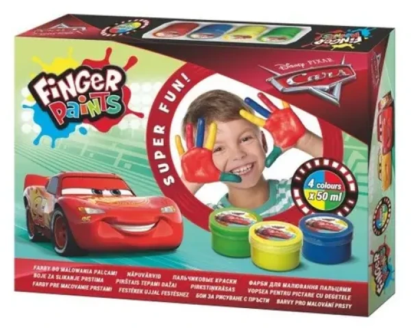 ASTRA Prstové barvy Auta 4 x 50 ml