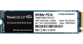 TeamGroup MP33 PRO 1TB / SSD / M.2 2280 / PCIe 3.0 x4 NVMe / R: 2400 MBps / TBW 600TB (TM8FPD001T0C101)