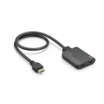 Hama HDMI 4K rozbočovač černá / 1 vstup / 2 výstupy (205284)