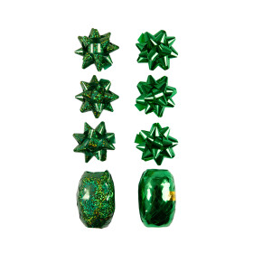 Set kokard a stuh - Zelený - Albi