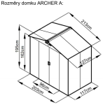 ROJA ARCHER A domek ŠEDÝ