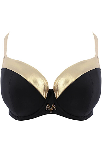 Dámský horní díl plavek SK 178 Černá se zlatou - AVA černá se zlatou 65J