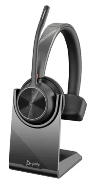 Poly Voyager 4310-M černá / Sluchátka / Bluetooth / USB-C dongle BT700 / Nabíjecí stojánek / Microsoft Teams (77Y97AA)