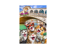 Wooden City Kočky v Benátkách dřevěné 150 dílků