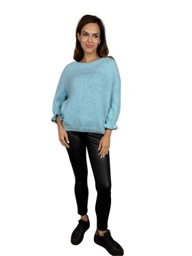 HOSH Svetr Ilyana Velikost: UNI, Barva: Tyrkysová