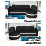 Sedací souprava Benano Provedení: Pravá varianta, látka: Berlin 01/Soft 17