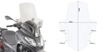 D5614St plexi čiré Piaggio Mp3 300 Hpe (19-24), vxš840x690 mm