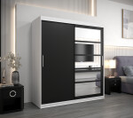 Šatní skříň Abi Ro1 Barva korpusu: Dub Sonoma, Rozměry: 150 cm, Dveře: Bílá