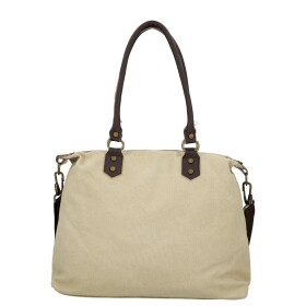Trendy dámská textilní kabelka na rameno Petra, béžová