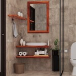 Zrcadlo Naturel Wood 60x90 cm palisandr ZMPA6090 ZMPA6090