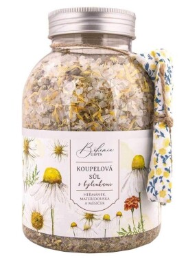 Koupelová sůl s bylinkami 1200 g - Heřmánek, mateřídouška, měsíček