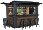 KETER DECO BAR DUO domek - Walnut