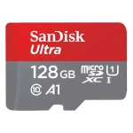 SanDisk Ultra microSDXC 128GB + adaptér / Paměťová karta / Class 10 / UHS-I / A1 / čtení: až 140 MB/s (SDSQUAB-128G-GN6IA)