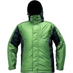 Bunda DAYBORO zimní parka s odepínací kapucí pánská mechově zelená 4XL mechově zelená