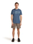 Pánské merino triko s krátkým rukávem ICEBREAKER Mens 150 Tech Lite SS Tee Elevation Line, Dawn velikost: L