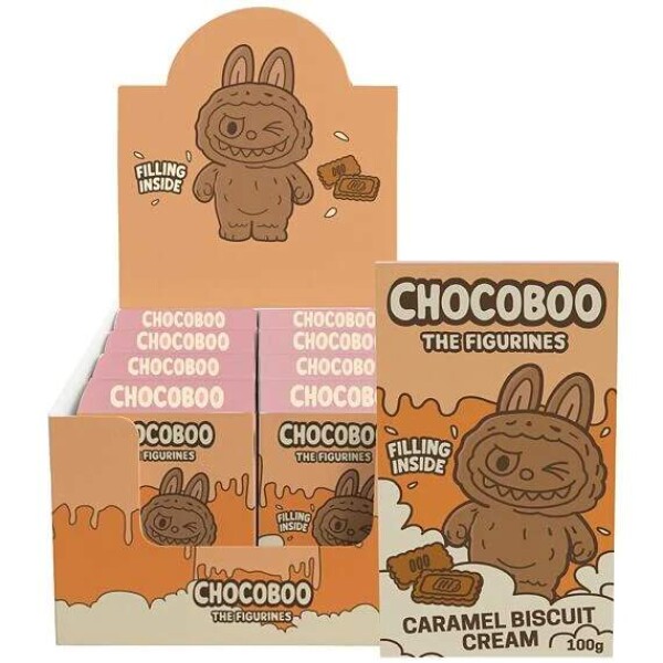 Chocoboo z mléčné čokolády s praskaj. kuličkami se sušenkovou náplní s kadayif 100g