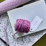 House Doctor Provázek Purple 50 m, fialová barva, textil