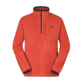 PICTURE M Weavy Grid 1/4 Zip, Fiery Red velikost: L